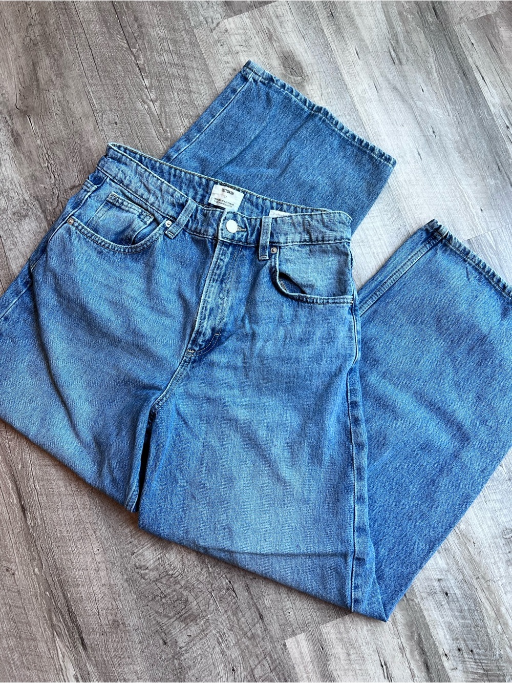 Women’s Cotton On Blue Boyfriend Super Baggy Jeans Size 24